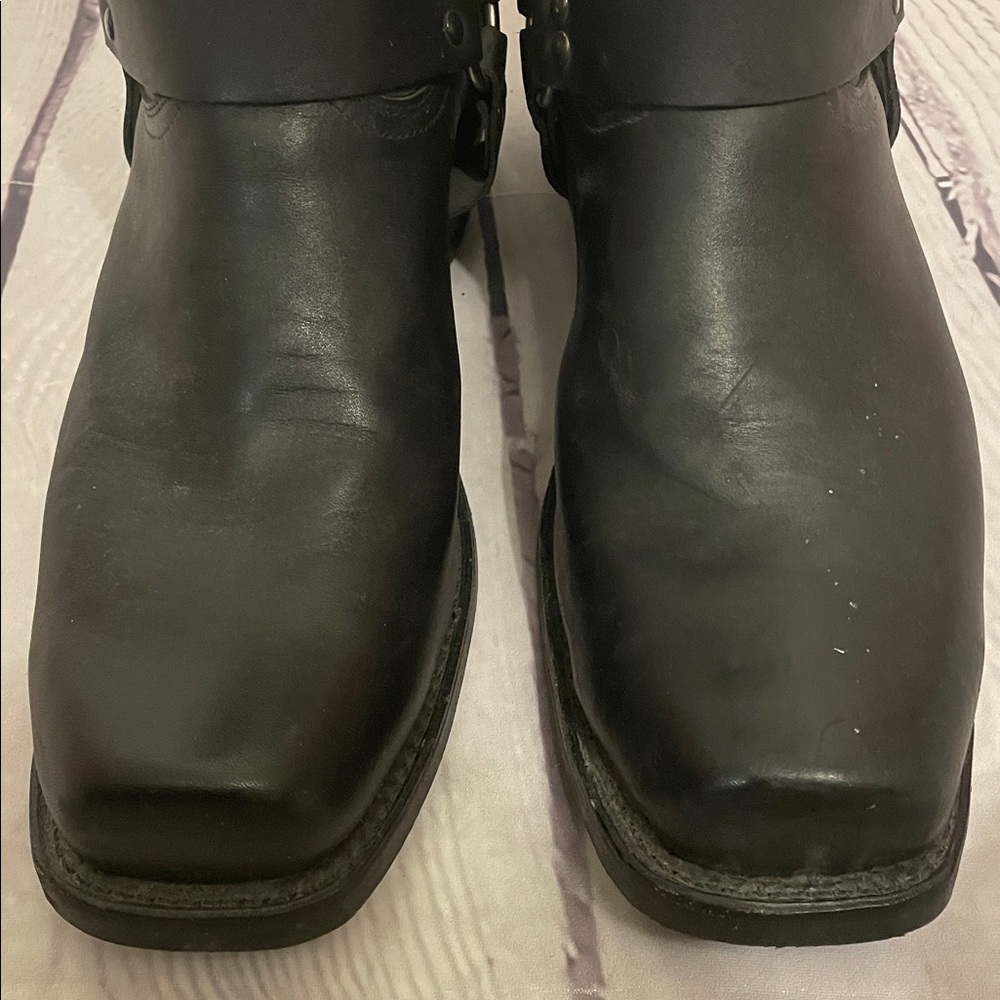 Boulet Black Leather Motorcycle Boots Men’s Size 11.5 - Picture 5 of 13